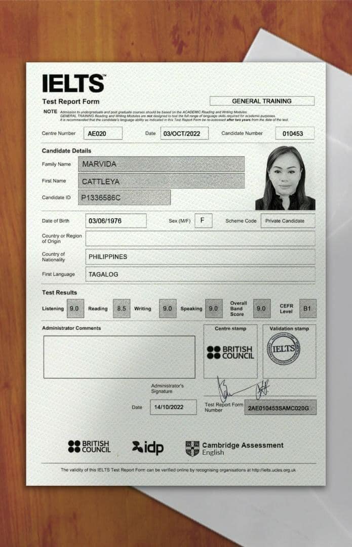 IELTS Certificate without exam